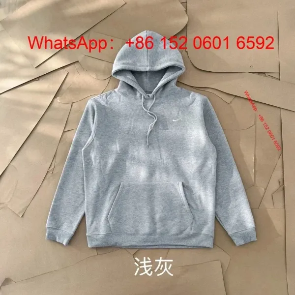 Nike Essential Hoodie Light Gray Hoodie - 1