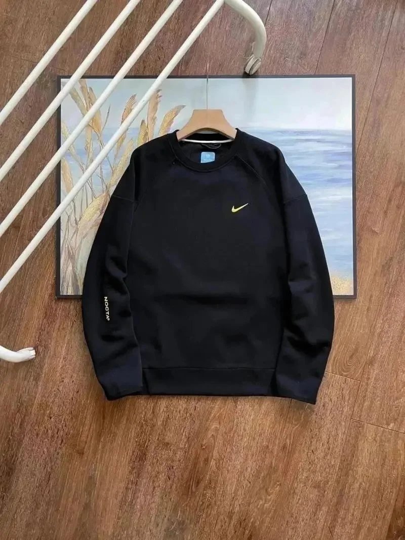 Nike T-Shirts Short-Sleeve Crew-Neck T-Shirt with Swoosh Logo — Nocta Hoodie -03