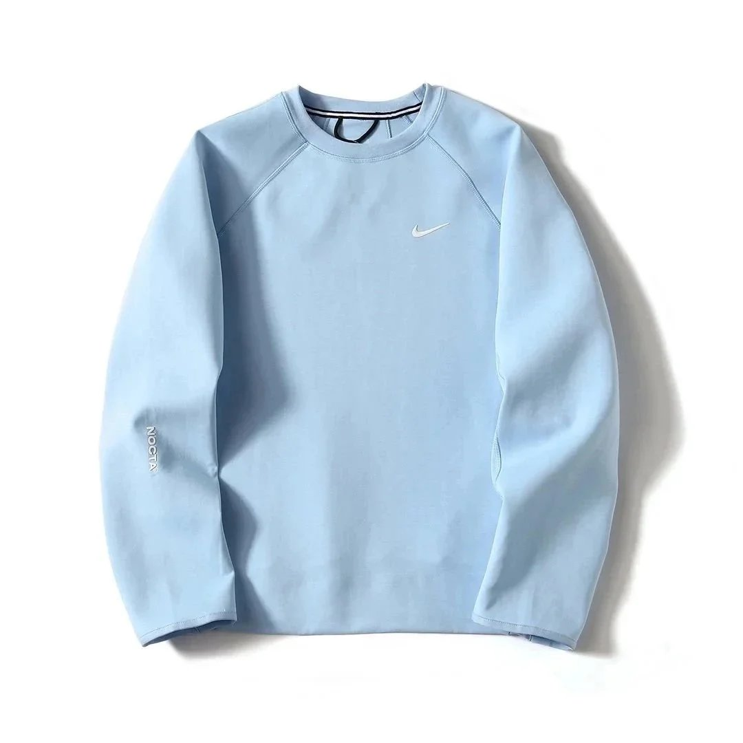 Nike T-Shirts Short-Sleeve Crew-Neck T-Shirt with Swoosh Logo — Nocta Hoodie -04
