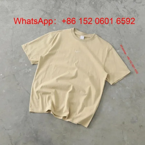 Nike Essential Swoosh Beige T-Shirt - 1