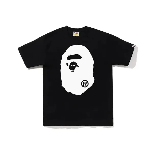A Bathing Ape Big Ape Head Black T-Shirt - 1