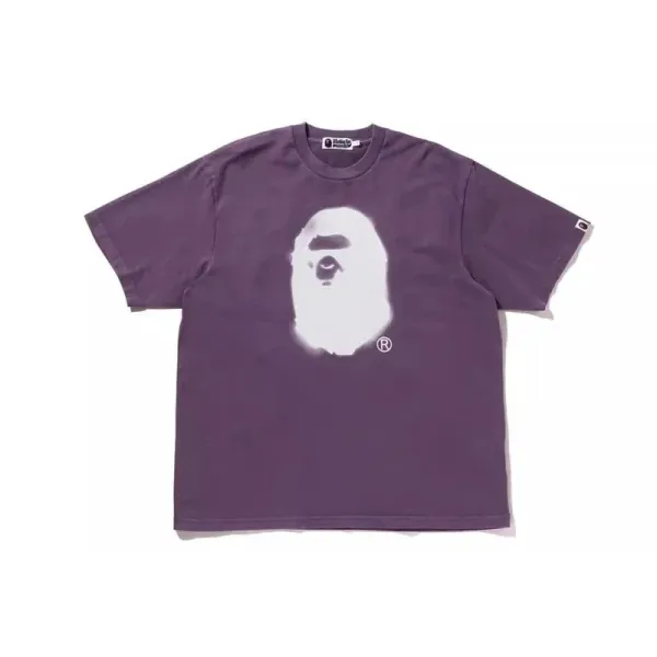 A Bathing Ape Classic Ape Head Purple T-Shirt - 1