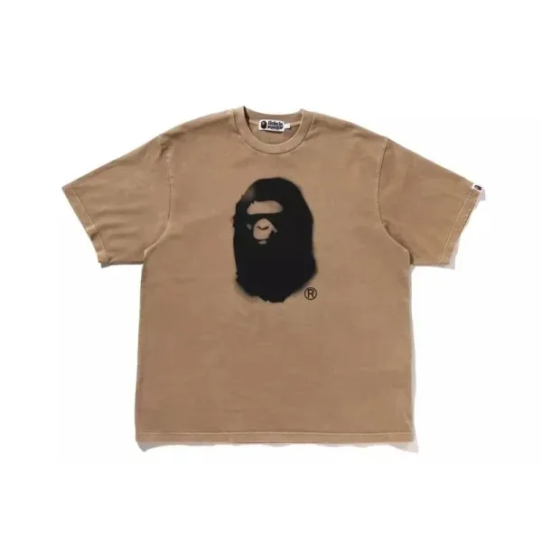 A Bathing Ape Classic Ape Head Beige T-Shirt - 1