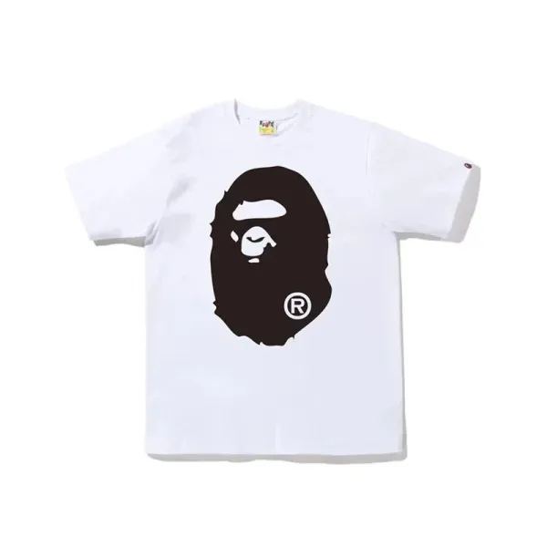 A Bathing Ape Big Ape Head White T-Shirt - 1