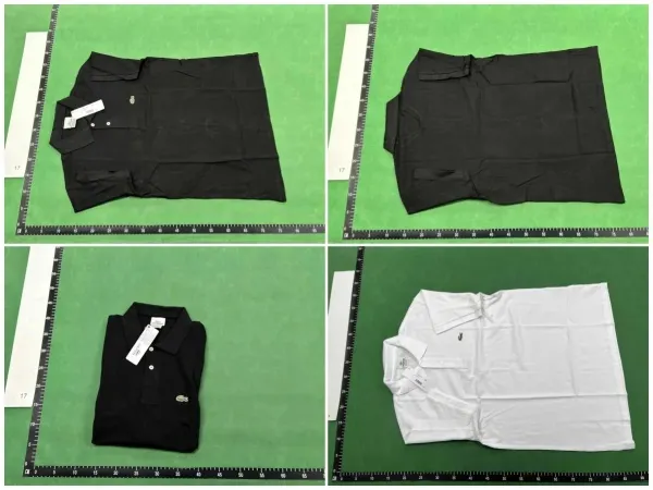 Lacoste All-Over Globe Print White Polo - 3