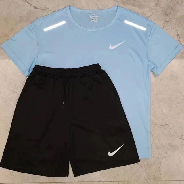 Nike Matching Sets Short-Sleeve T-Shirt and Shorts Set with Reflective Shoulder Stripes product detail image 2