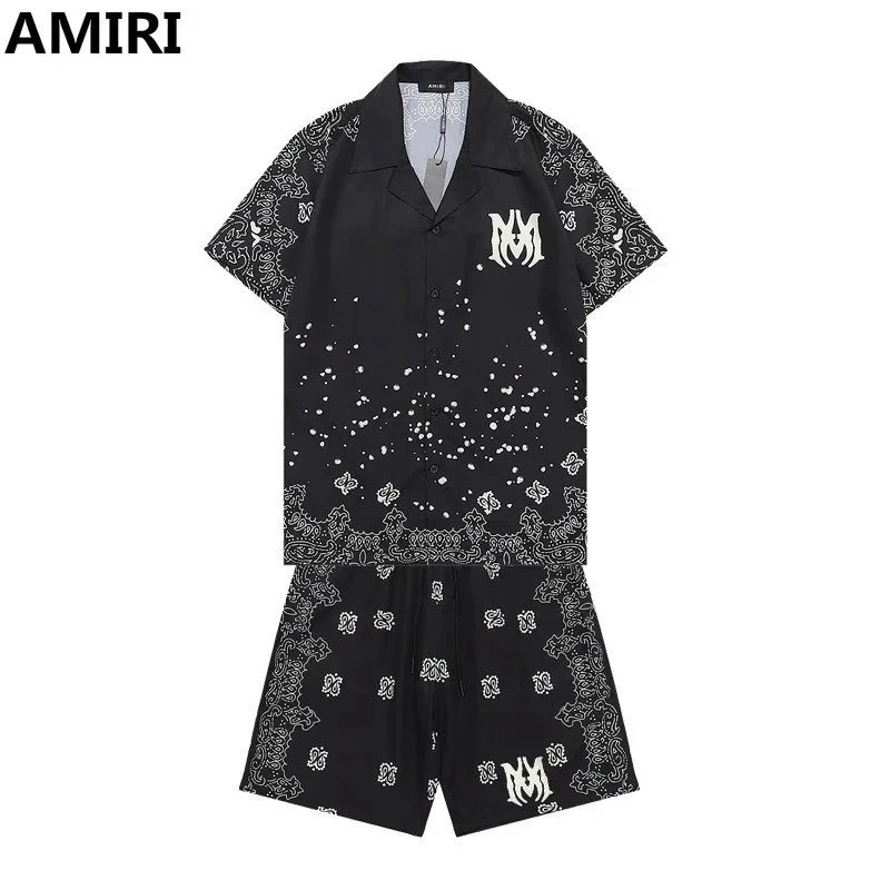 AMIRI Graphic Print Short Sleeve Shirt and Shorts Matching Set product photo 3