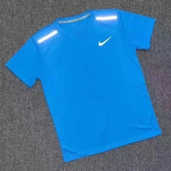 Nike Dri-FIT Reflective Blue Performance T-Shirt - 1