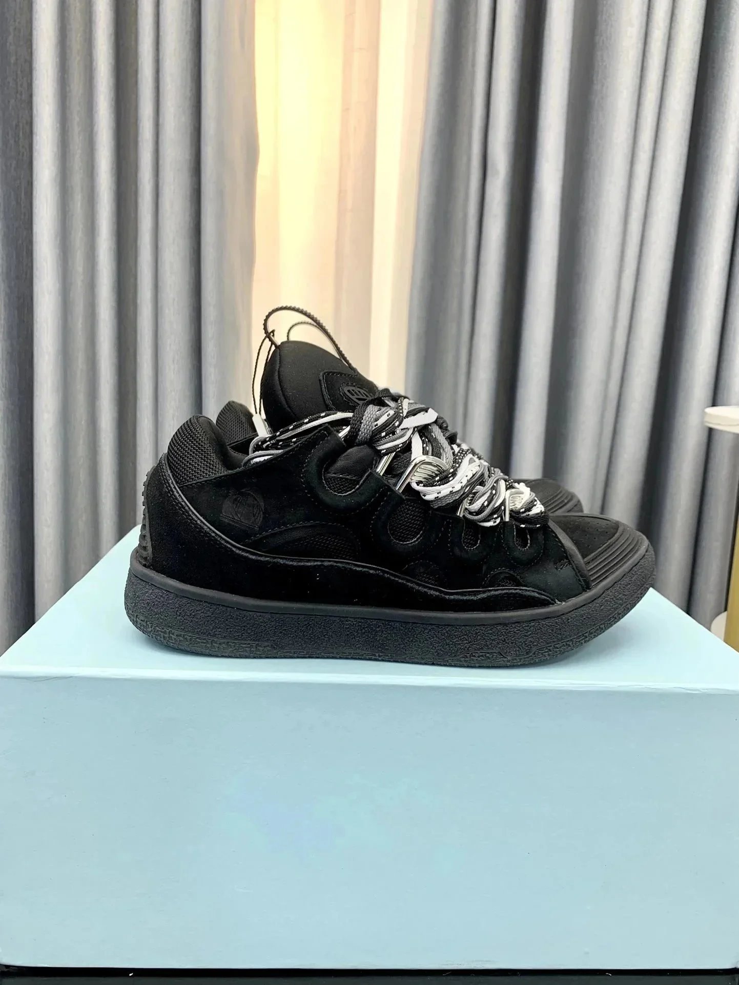 Lanvin Sneakers Curb oversized lace — 11
