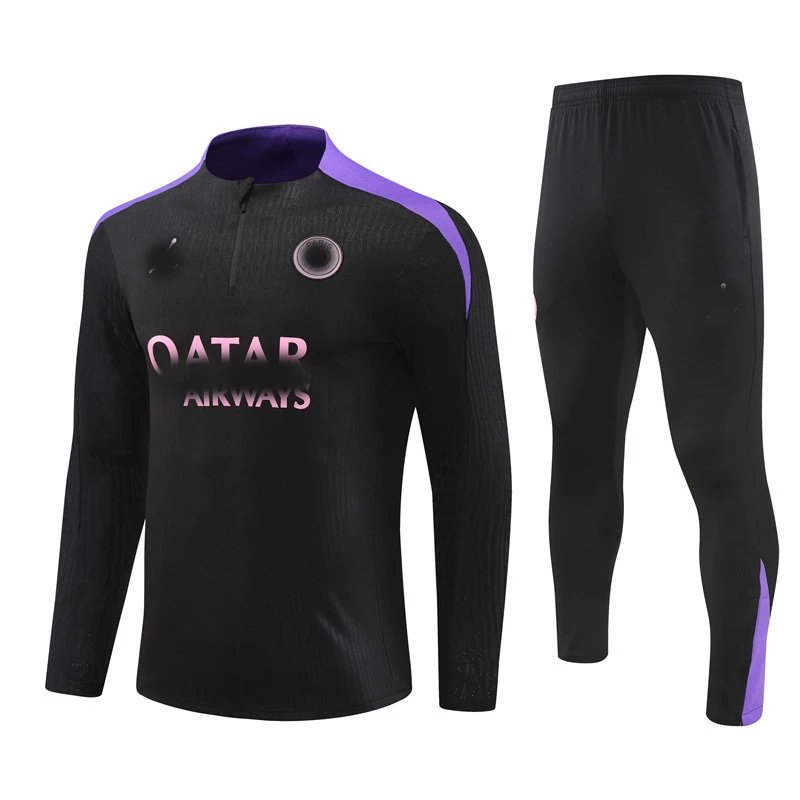 24-25 Paris Saint-Germain Black Jordan Edition with Purple Player Version