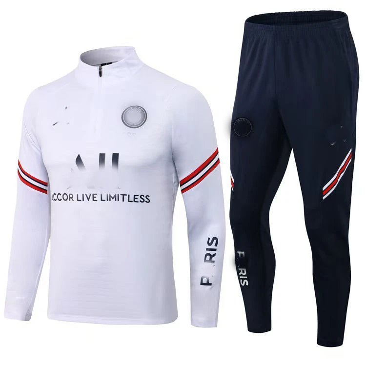 21-22 Paris Saint-Germain White with Full Steel Print Jordan Edition