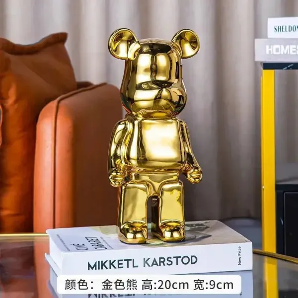 Medicom Toy Bearbrick Gold Metallic Figure Accessories - 1