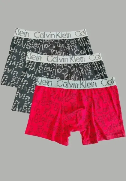 Calvin Klein All-Over Logo Boxer Briefs Black Underwear - 4