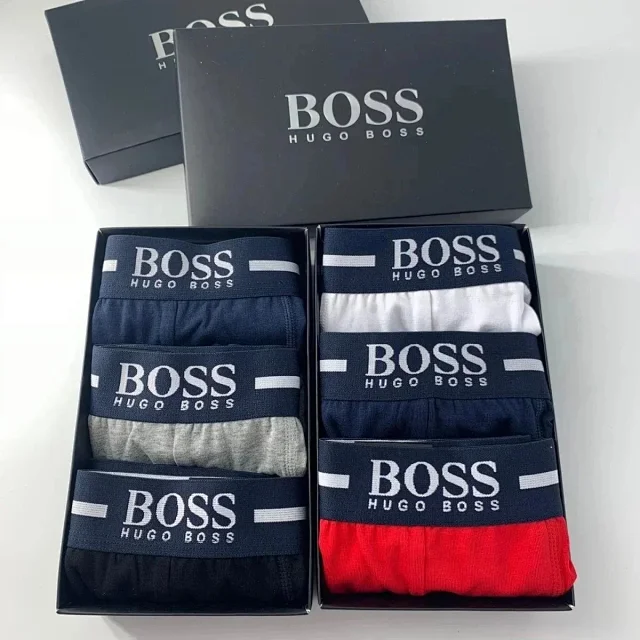 BOSS Underwear Men's Boxer Briefs, 3-Pack product detail image 1