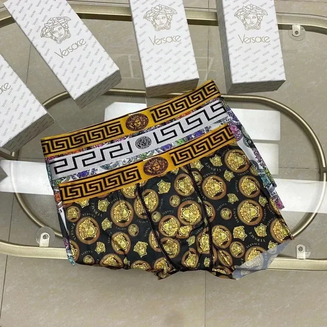 Versace Underwear Men's Medusa-print boxer briefs, 4-pack product detail image 1