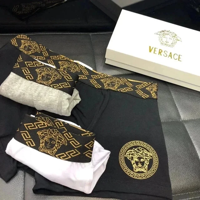 Versace Underwear Medusa and Greek Key Waistband Boxer Briefs product detail image 5