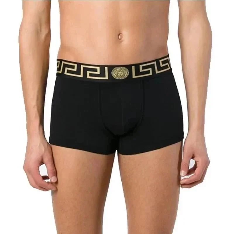 Versace Underwear Men's Greca-waistband boxer briefs, 3-pack image 2
