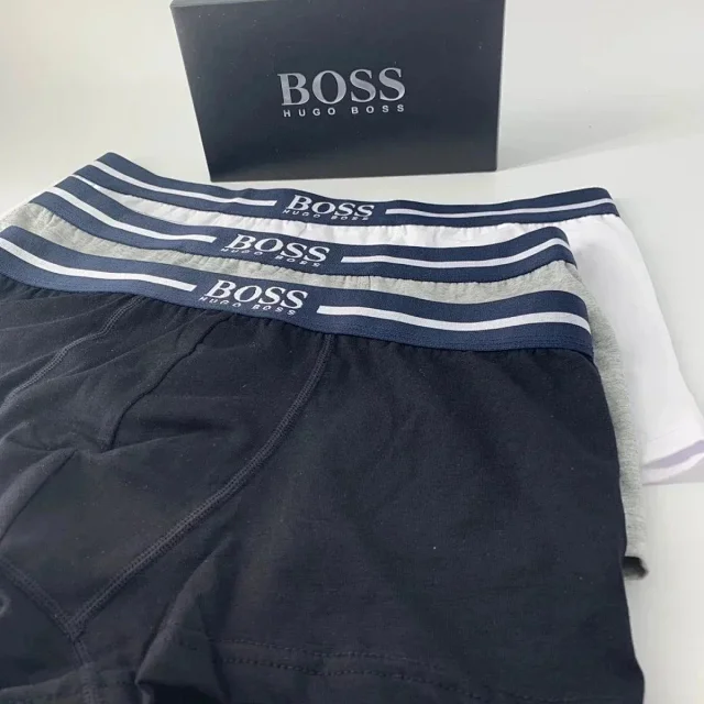 BOSS Underwear Men's Boxer Briefs, 3-Pack product detail image 5