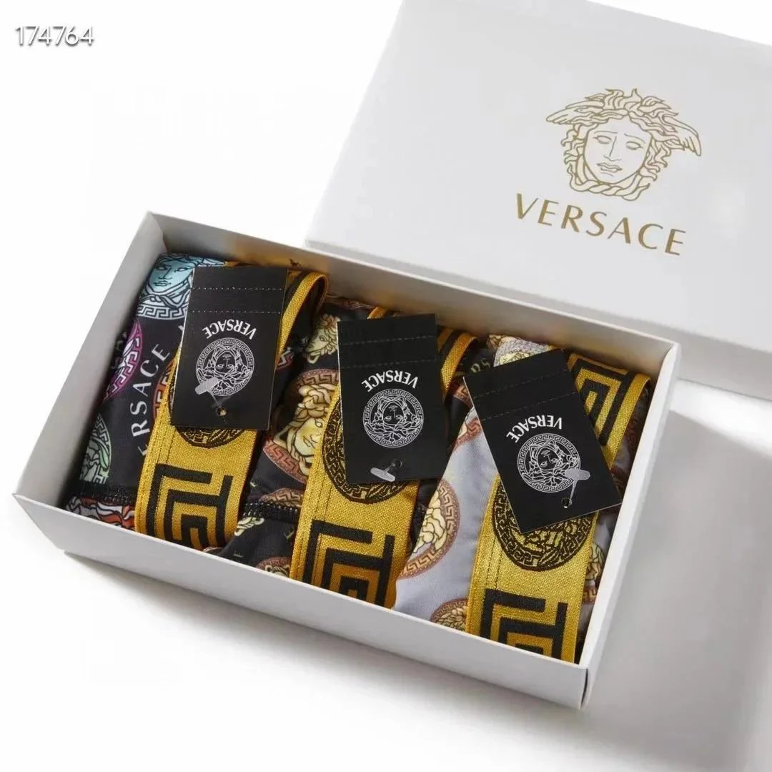 Versace Underwear Men's Medusa-print boxer briefs, 4-pack image 10