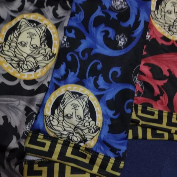 Versace Medusa Baroque Print Ice Silk Boxer Briefs Multicolor Underwear - 9
