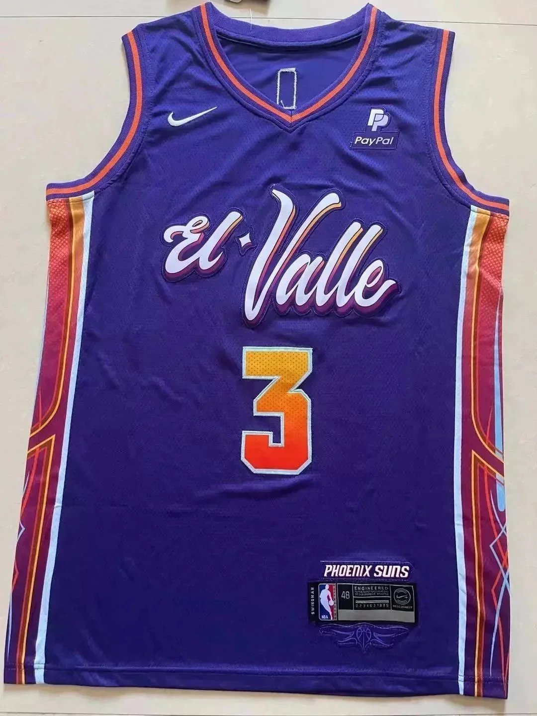 Nike Phoenix Suns City Edition Jersey Purple Orange White - 3