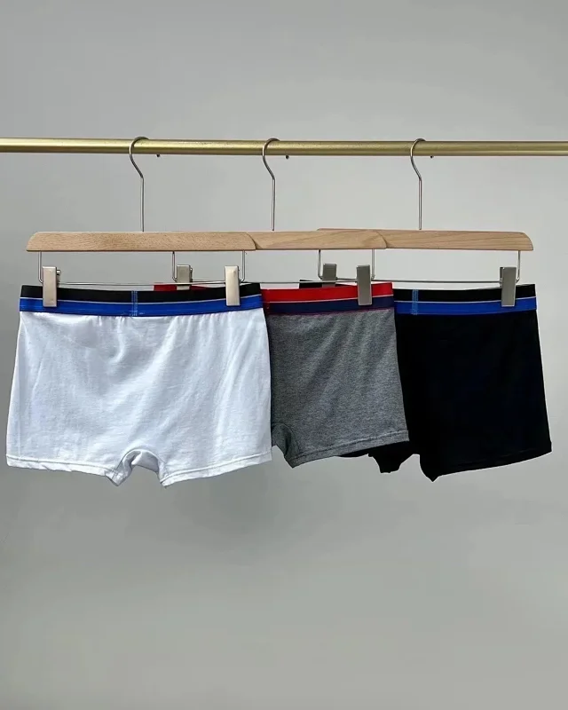 Emporio Armani Underwear Men's logo waistband boxer briefs, 3-piece set product detail image 3