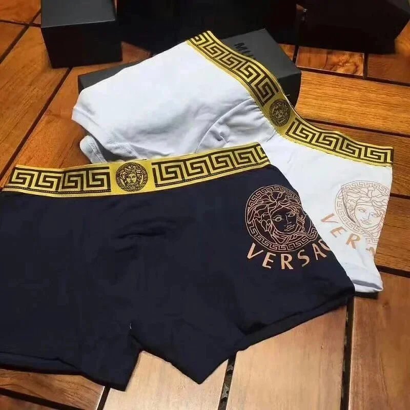 Versace Underwear Men's Medusa and Greek Key Boxer Briefs image 5
