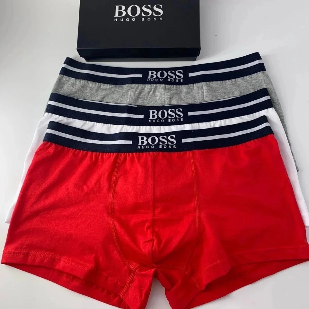 BOSS Underwear Men's Boxer Briefs, 3-Pack image 2