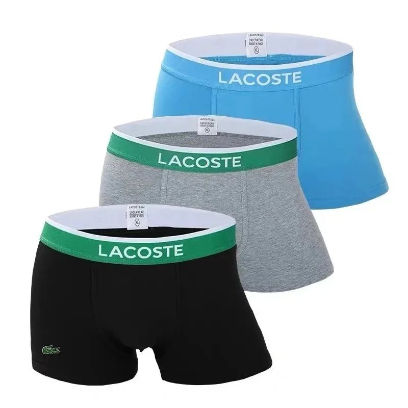 Lacoste Underwear Men's Boxer Briefs — A gift box containing three pieces [color of your choice—please leave a note when placing your order]