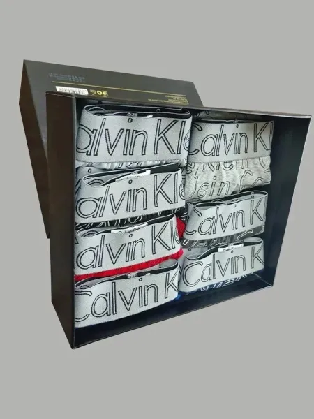 Calvin Klein All-Over Logo Boxer Briefs Black Underwear - 8