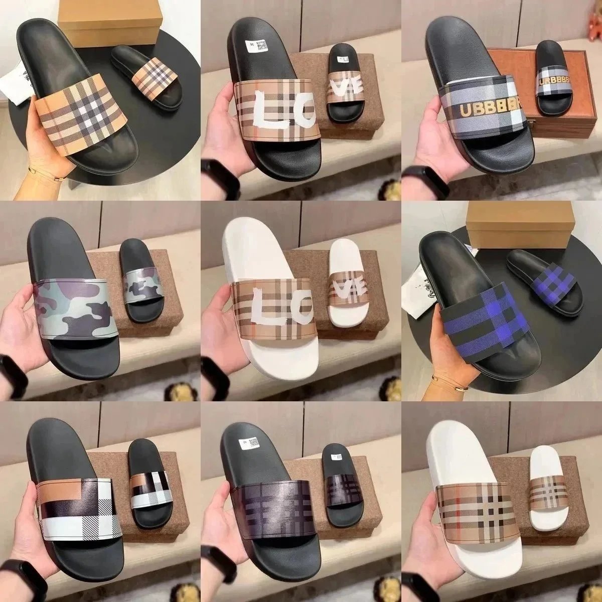 Burberry Plaid Slide