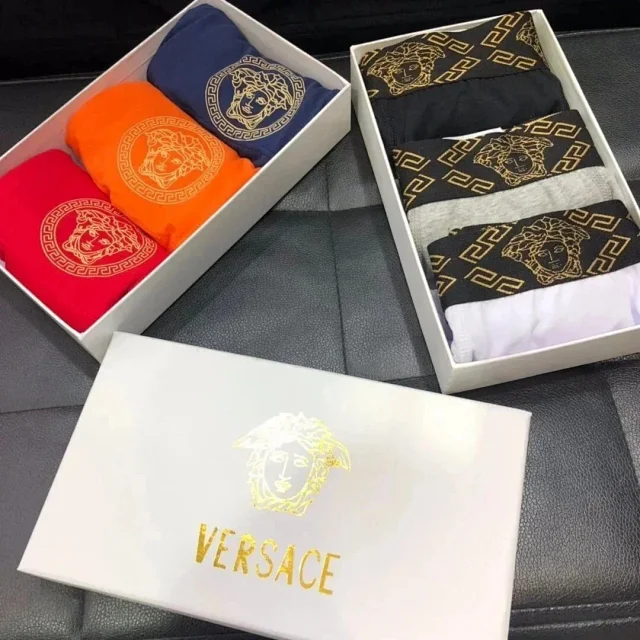 Versace Underwear Medusa and Greek Key Waistband Boxer Briefs product detail image 1