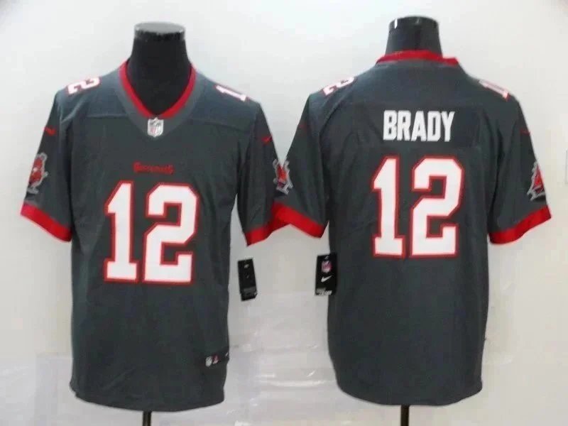 Nike Tampa Bay Buccaneers Tom Brady #12 Gray Alternate Jersey - 10