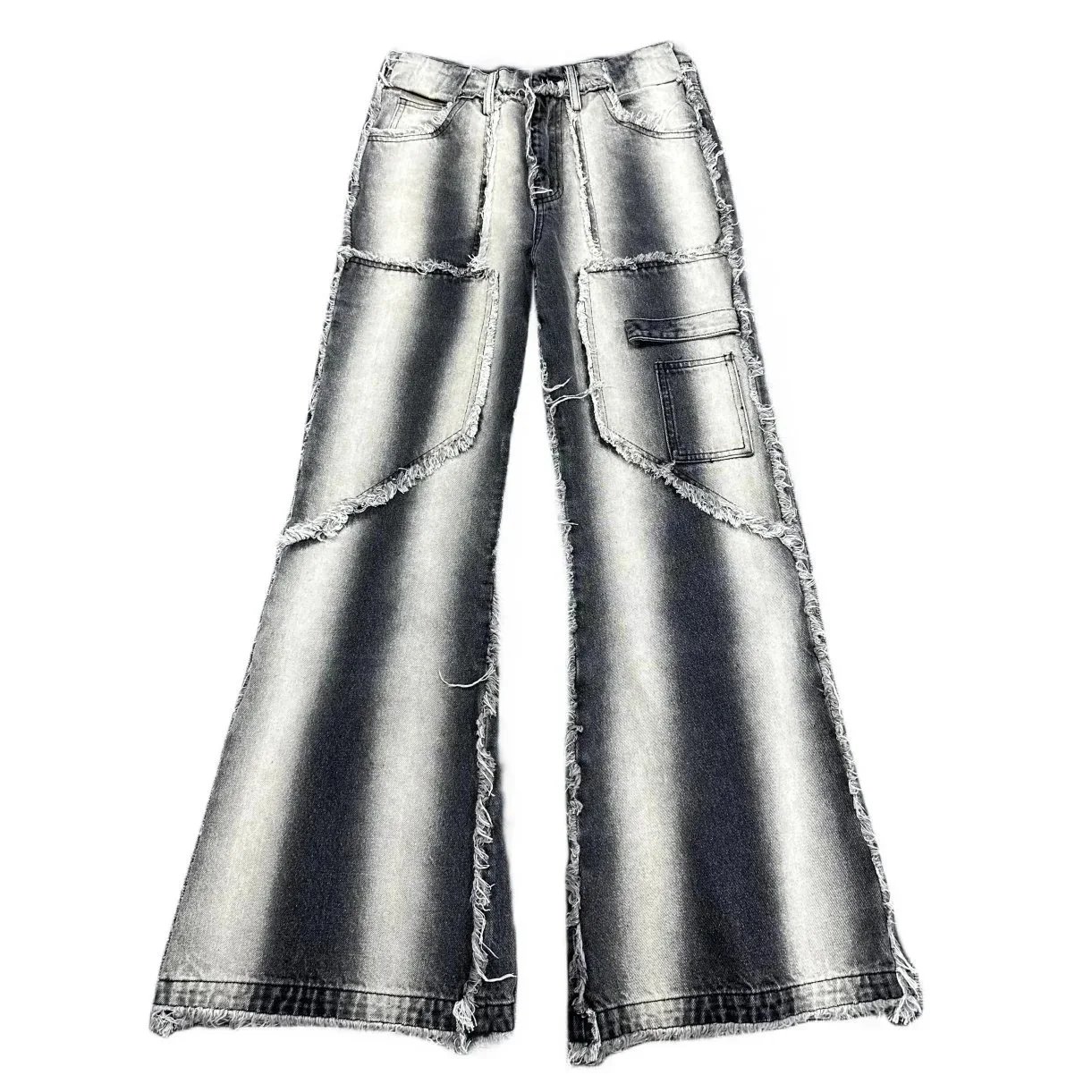 Denim Cargo Wide Leg