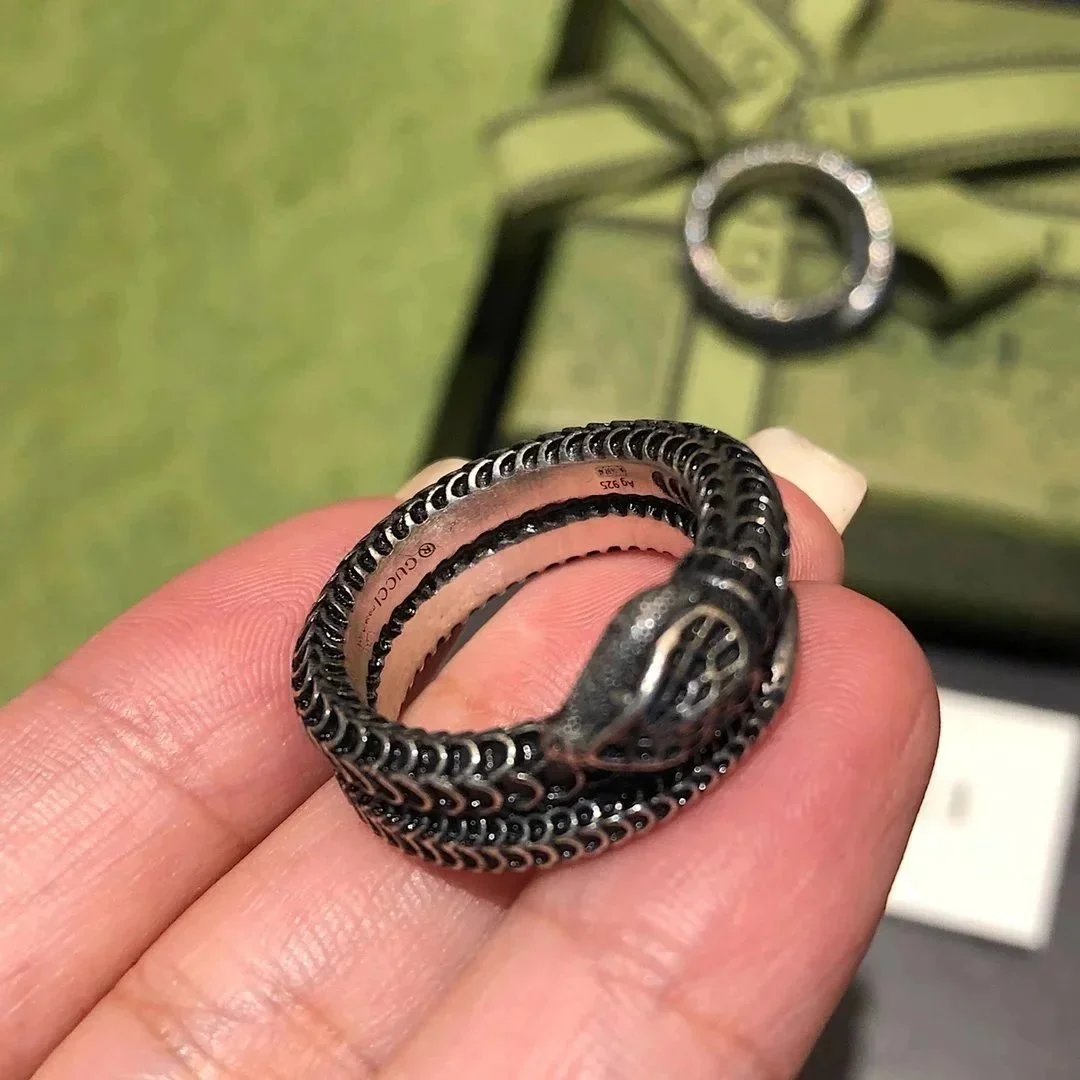 Gucci GG Marmont Wide Ring Silver Jewelry - 5