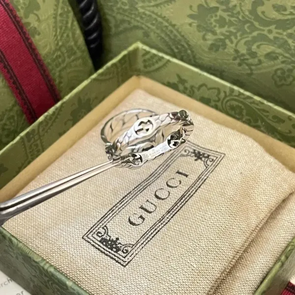 Gucci GG Marmont Silver Ring - 1