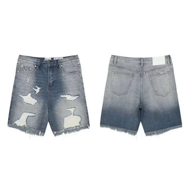 Gallery Dept. Shorts Distressed raw-hem denim product detail image 1