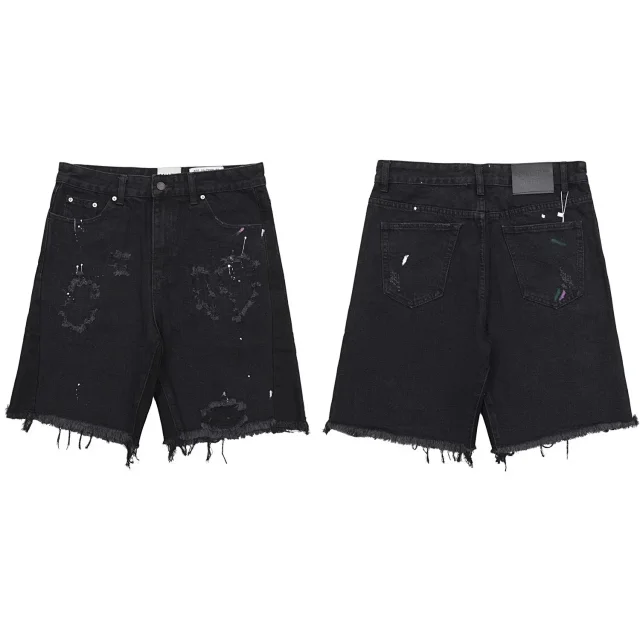 Gallery Dept. Shorts Distressed raw-hem denim product detail image 5