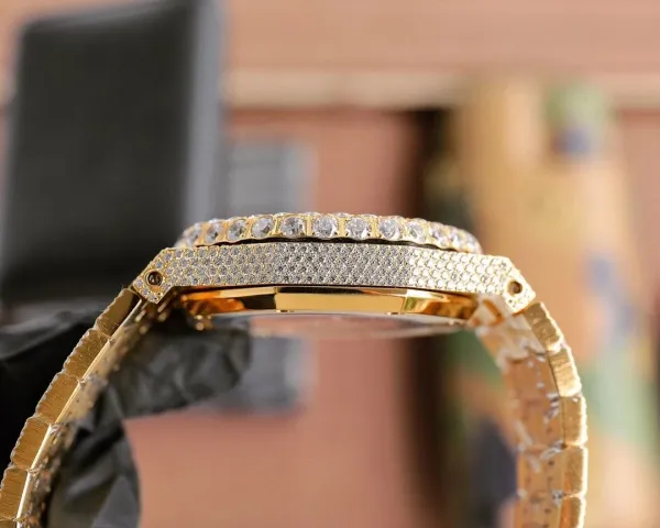 Audemars Piguet Royal Oak Offshore Chronograph Diamond-Encrusted Gold Watch Watches - 22
