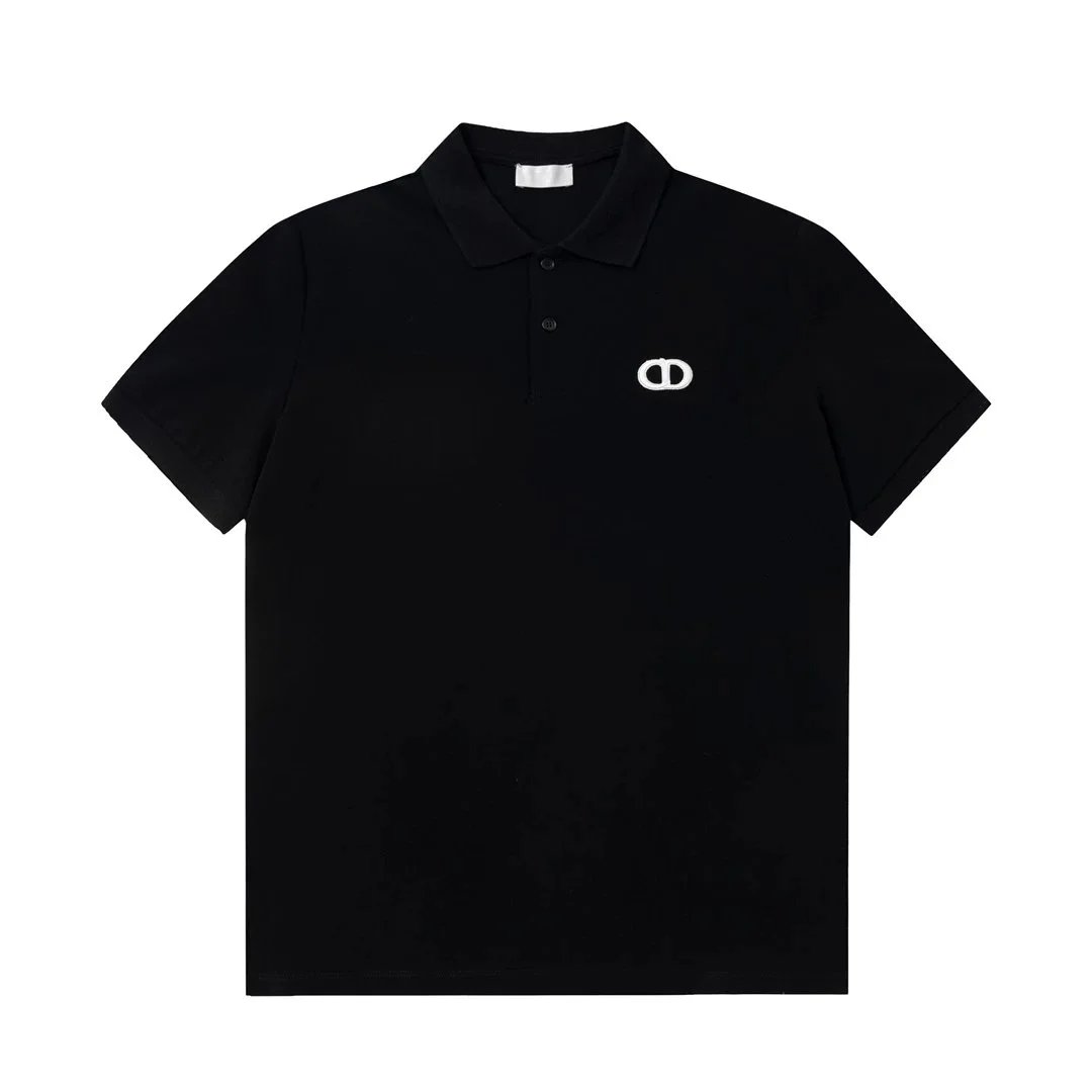 Dior Logo Embroidered White Polo with Contrast Trim Polo Shirt - 10