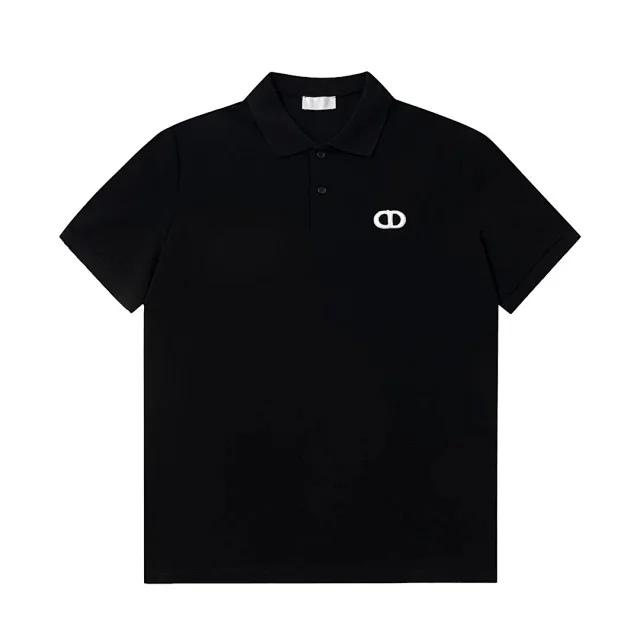 Dior Shirts Short-Sleeve Polo with Oblique Pattern and Zip-Placket Variants product detail image 10