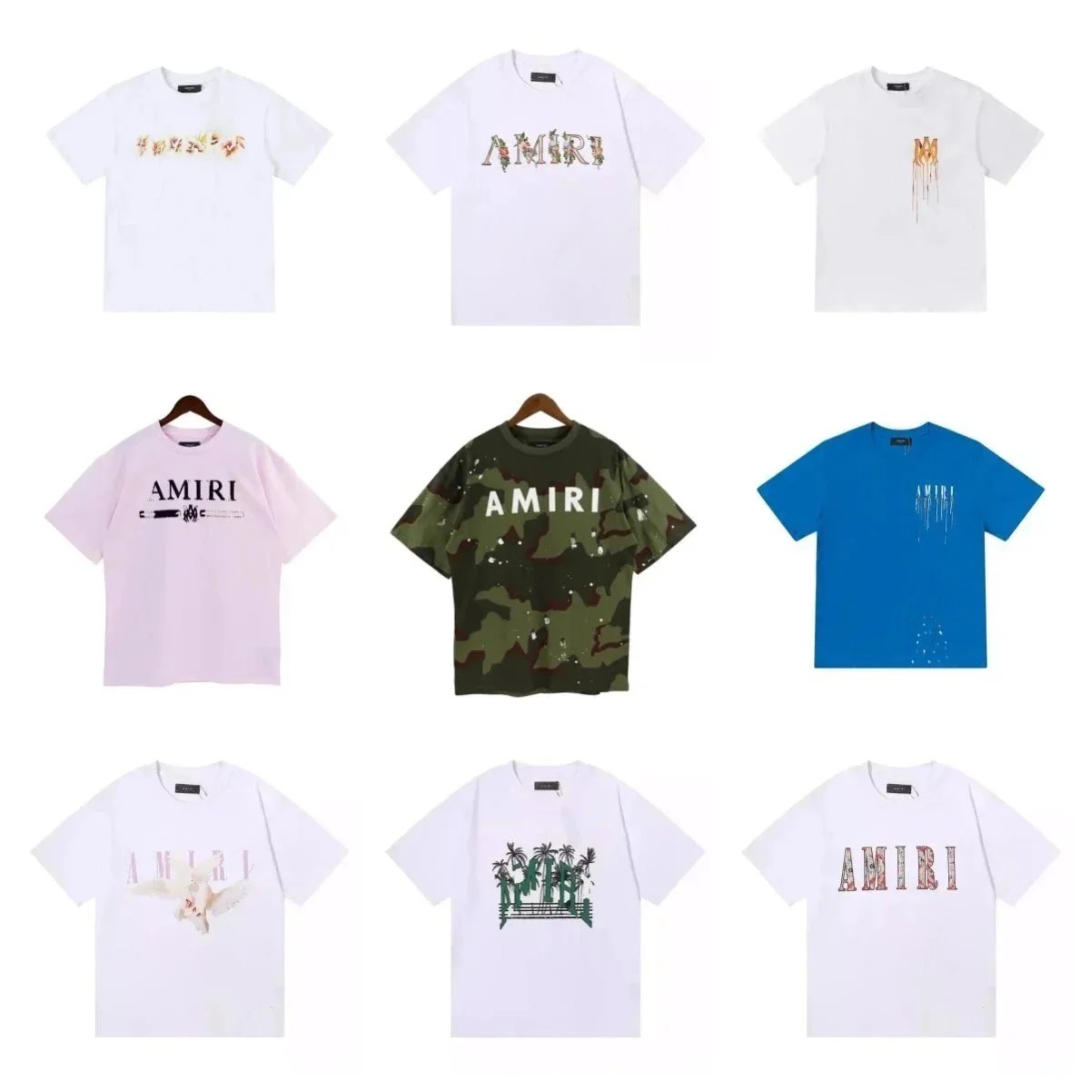 Amiri Logo Print Whi