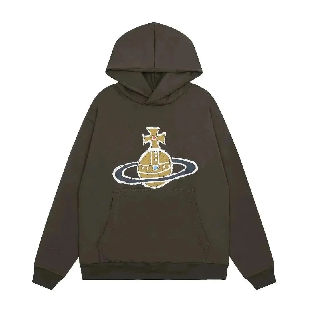 Unisex Hoodie Black Cosmic Print Sweatshirt
