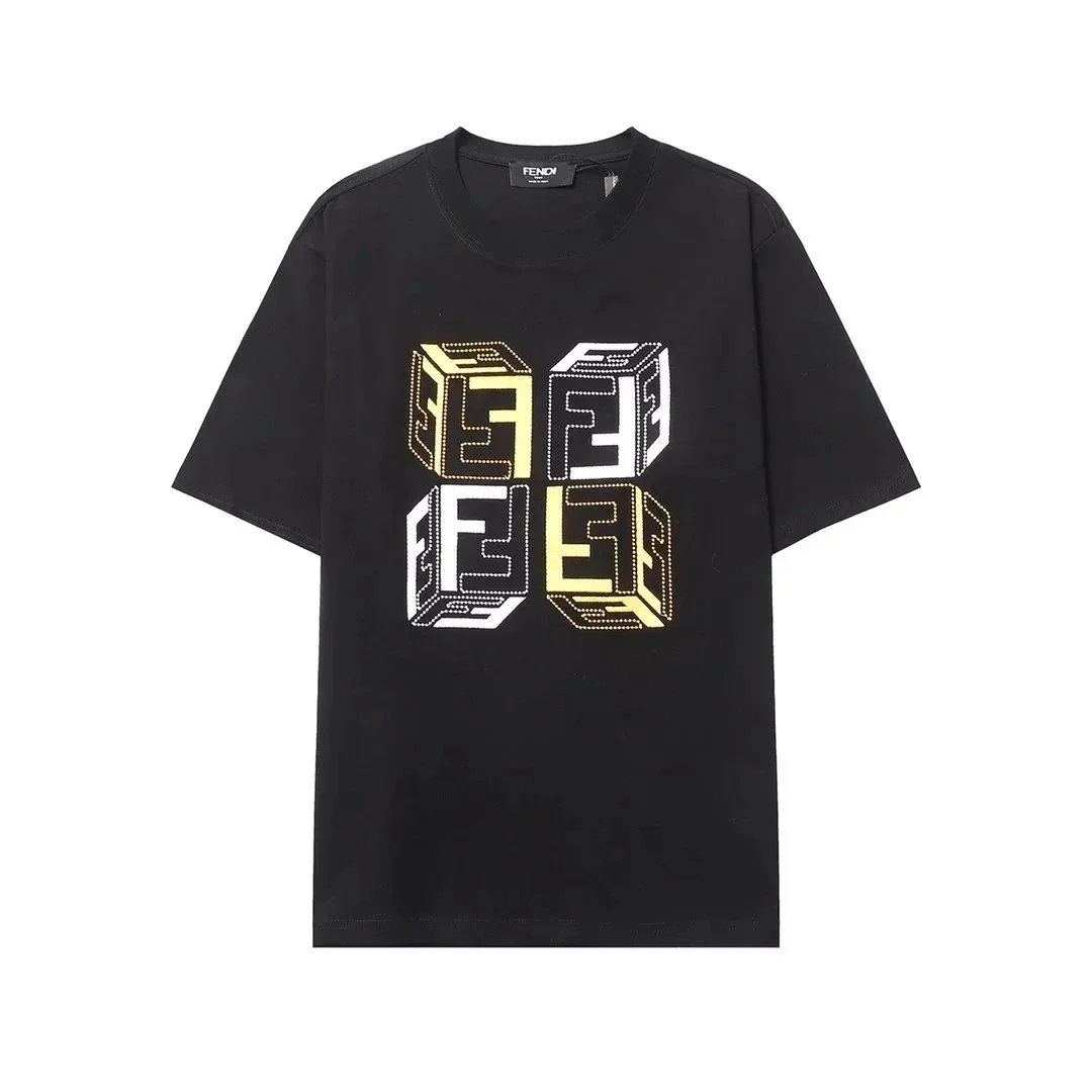 Fendi T-Shirts Short-Sleeve Graphic — 25