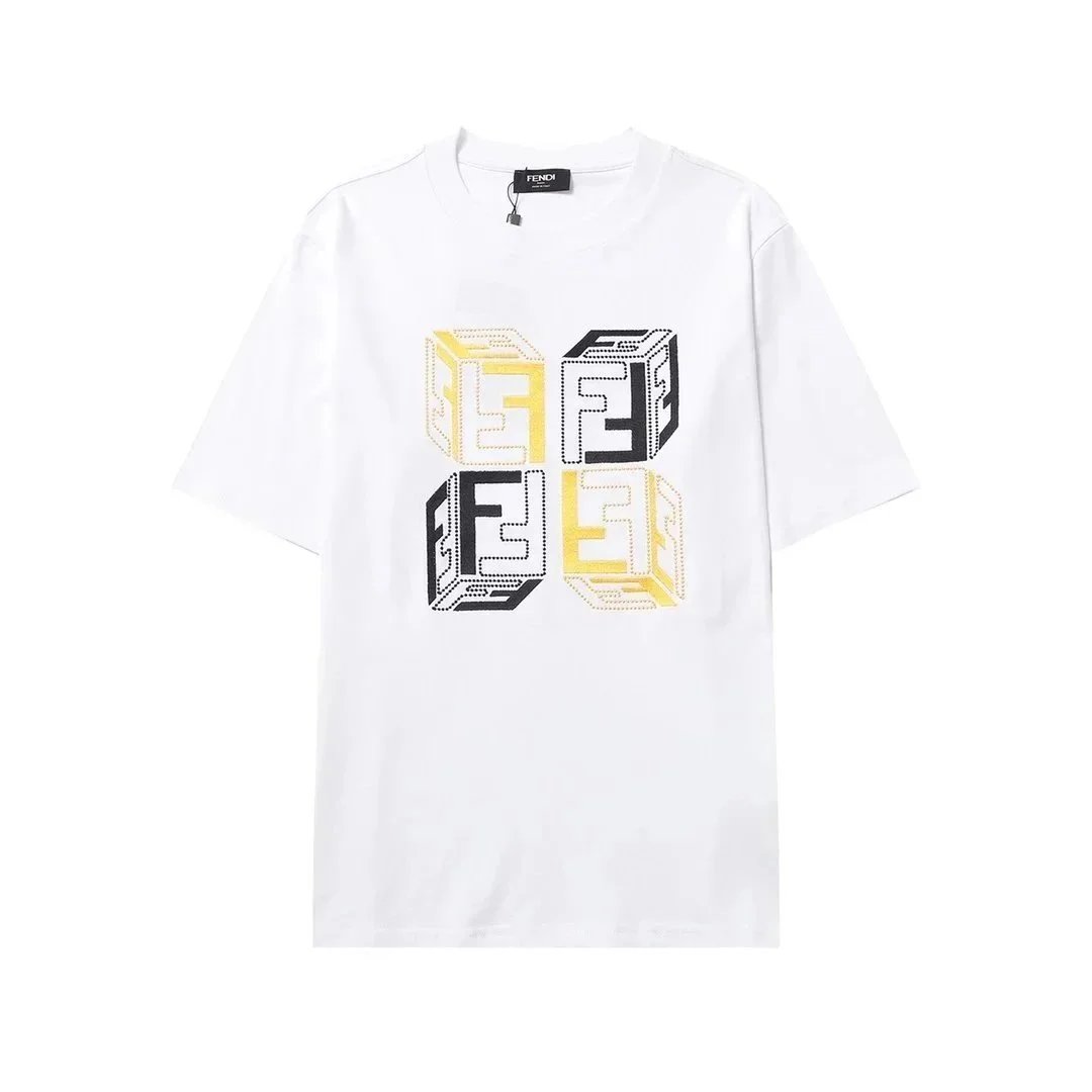 Fendi T-Shirts Short-Sleeve Graphic — 26