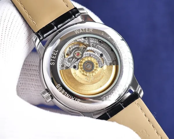 Patek Philippe Moonphase Yellow Gold Dial Diamond Hour Markers Mechanical Watch Watches - 11
