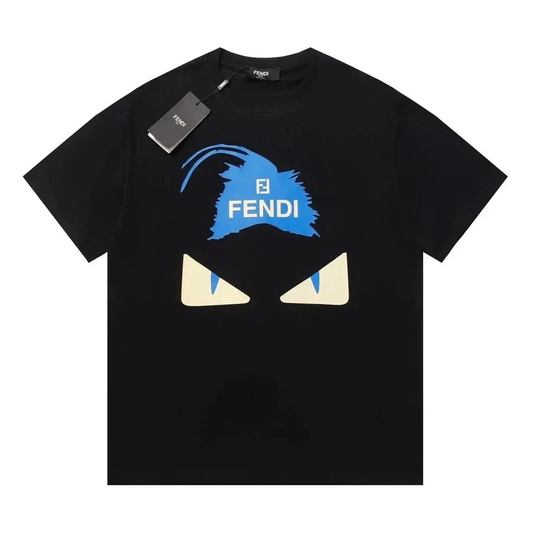 Fendi T-Shirts Short-Sleeve Graphic — 22