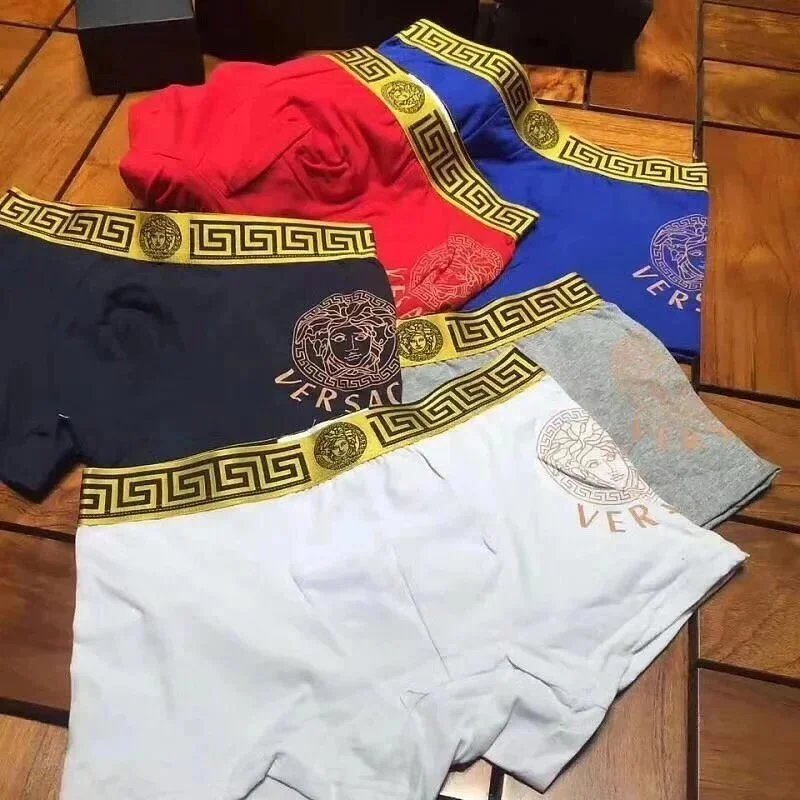 Versace Underwear Men's Medusa and Greek Key Boxer Briefs image 3
