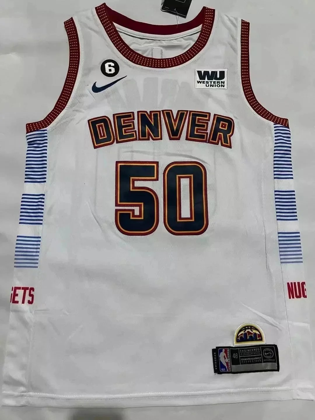 Mitchell & Ness Denver Nuggets Rainbow City Edition Jersey Black - 9