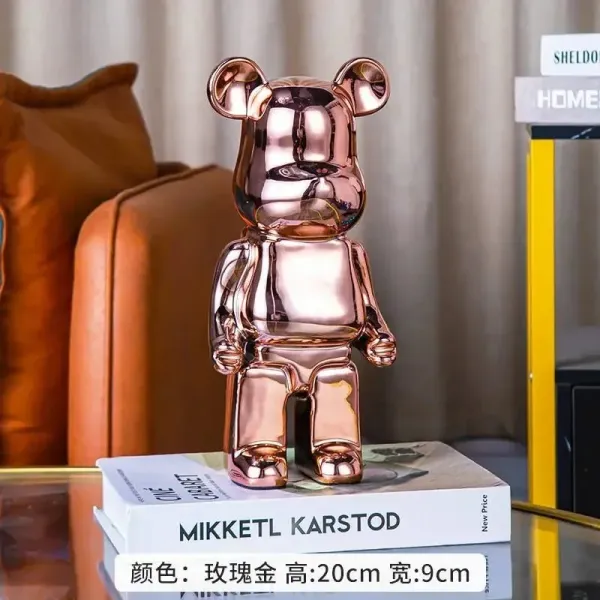 Medicom Toy Bearbrick Rose Gold 200% Figure Accessories - 1